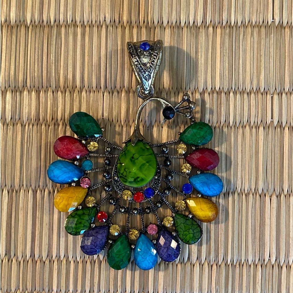 Peacock Pendant Multi color Peacock Pendant